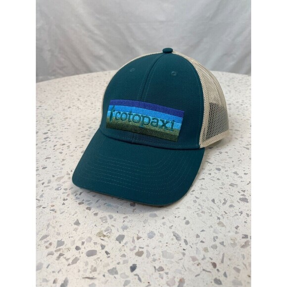 Cotopaxi Green Teal Hat On the Horizon Trucker Hiking Mesh Gorpcore Adjustable - Picture 2 of 9